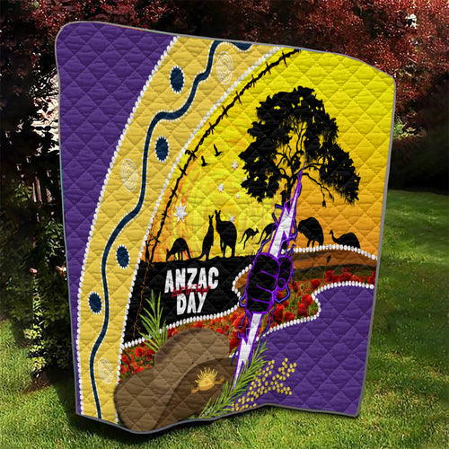 Storm ANZAC Day Quilt Rosemary Starring Night Style