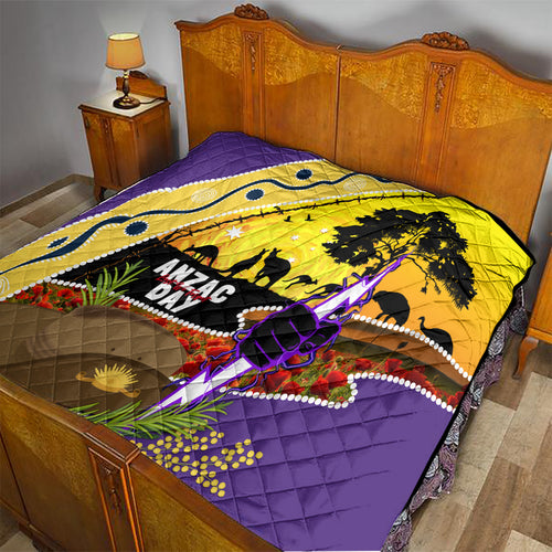 Storm ANZAC Day Quilt Rosemary Starring Night Style