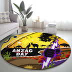 Storm ANZAC Day Round Carpet Rosemary Starring Night Style