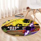 Storm ANZAC Day Round Carpet Rosemary Starring Night Style