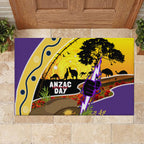 Storm ANZAC Day Rubber Doormat Rosemary Starring Night Style