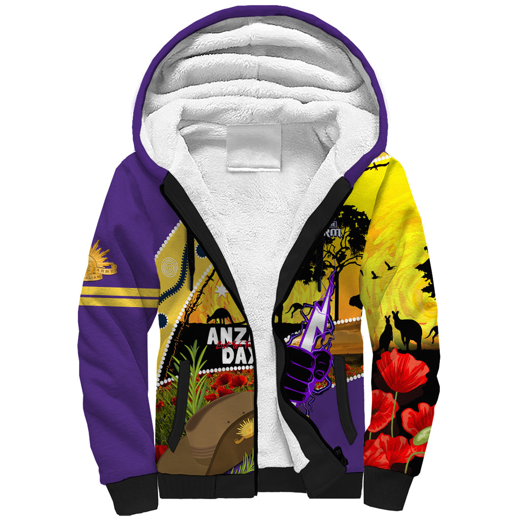 Storm ANZAC Day Sherpa Hoodie Rosemary Starring Night Style