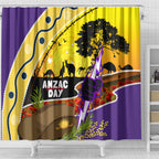 Storm ANZAC Day Shower Curtain Rosemary Starring Night Style