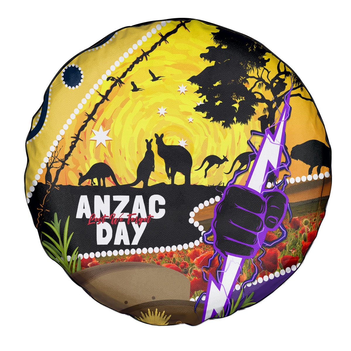 Storm ANZAC Day Spare Tire Cover Rosemary Starring Night Style