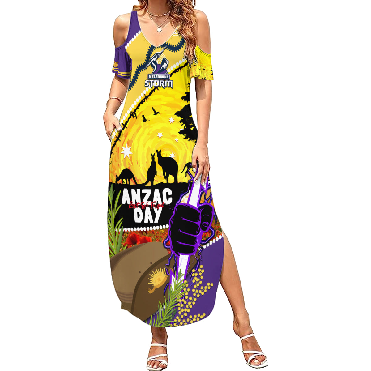 Storm ANZAC Day Summer Maxi Dress Rosemary Starring Night Style