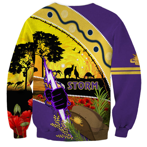 Storm ANZAC Day Sweatshirt Rosemary Starring Night Style