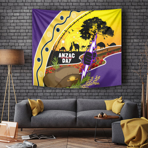 Storm ANZAC Day Tapestry Rosemary Starring Night Style