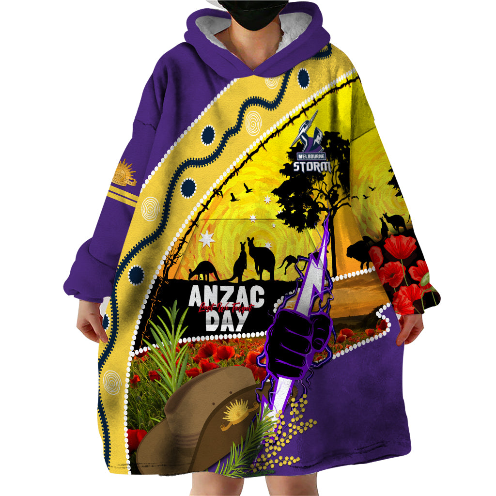 Storm ANZAC Day Wearable Blanket Hoodie Rosemary Starring Night Style