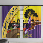 Storm ANZAC Day Window Curtain Rosemary Starring Night Style