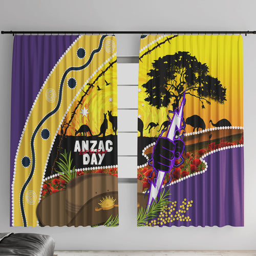Storm ANZAC Day Window Curtain Rosemary Starring Night Style