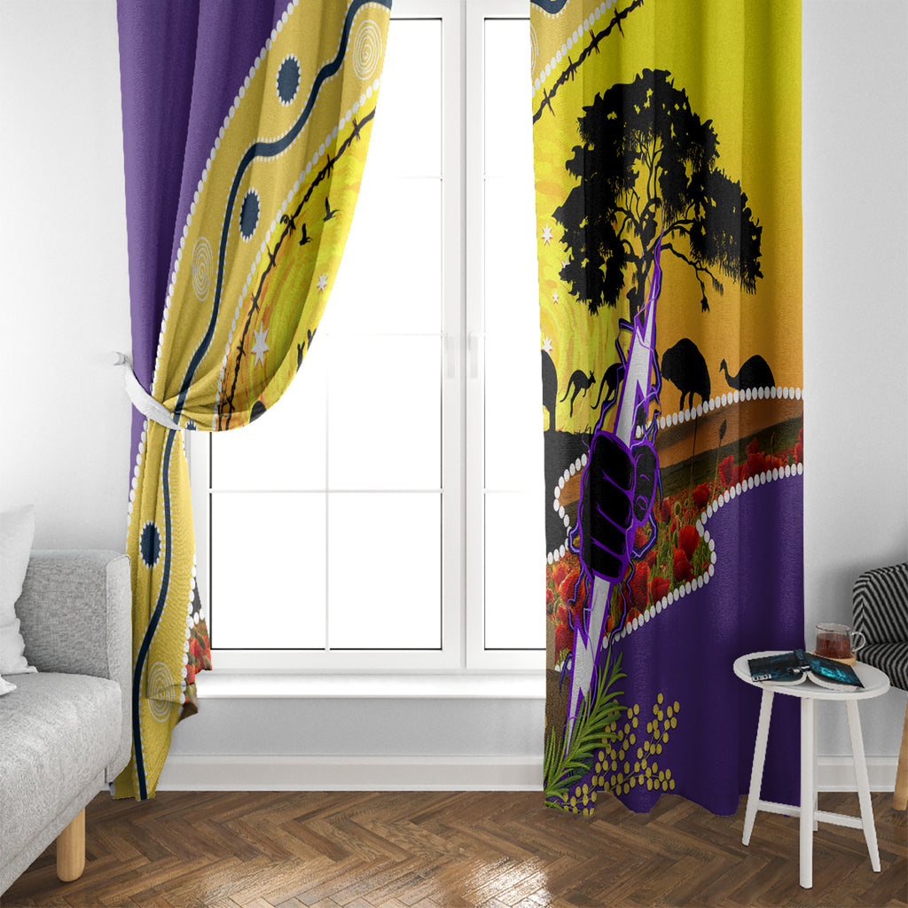 Storm ANZAC Day Window Curtain Rosemary Starring Night Style