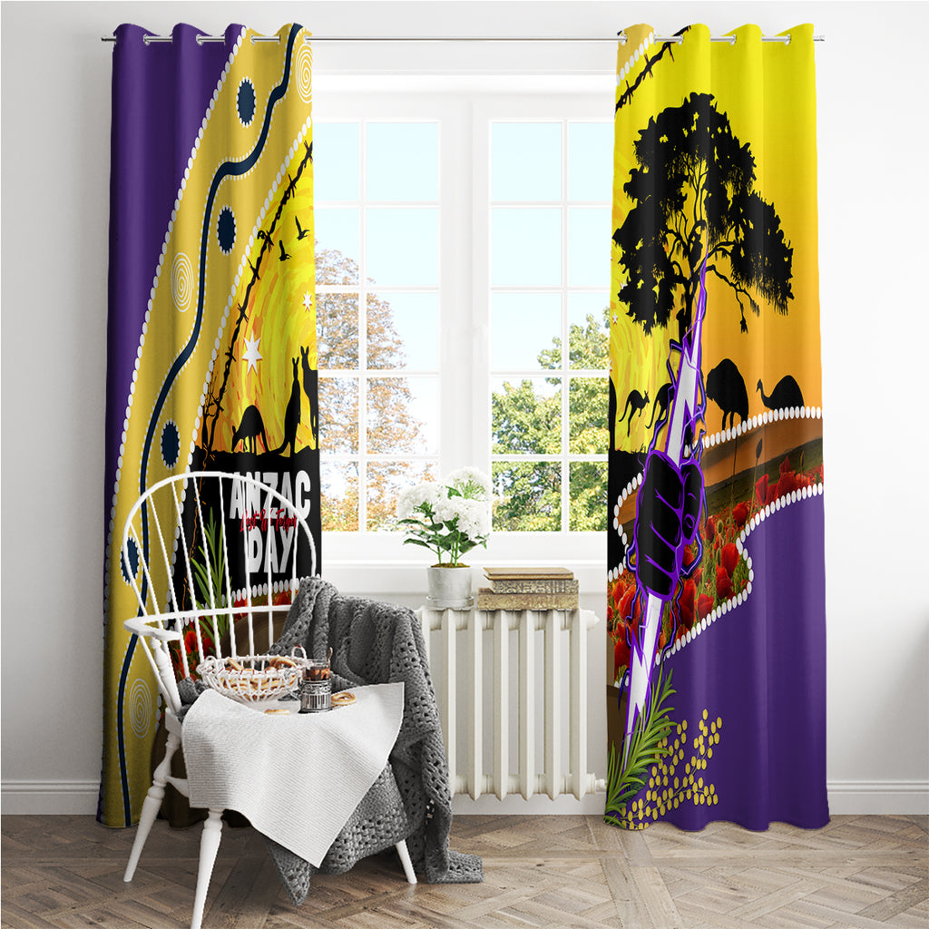 Storm ANZAC Day Window Curtain Rosemary Starring Night Style