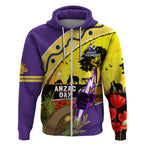 Storm ANZAC Day Zip Hoodie Rosemary Starring Night Style