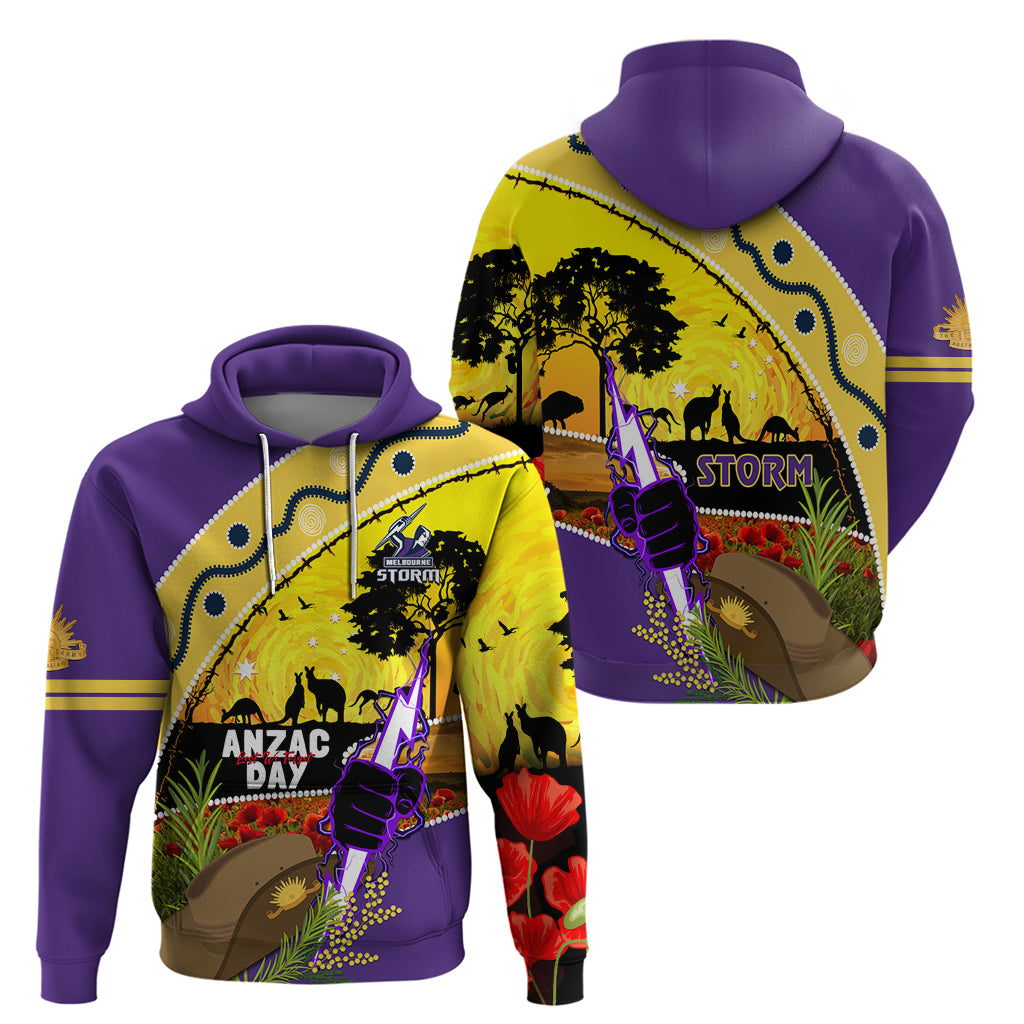 Storm ANZAC Day Zip Hoodie Rosemary Starring Night Style