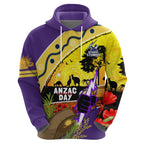 Storm ANZAC Day Zip Hoodie Rosemary Starring Night Style