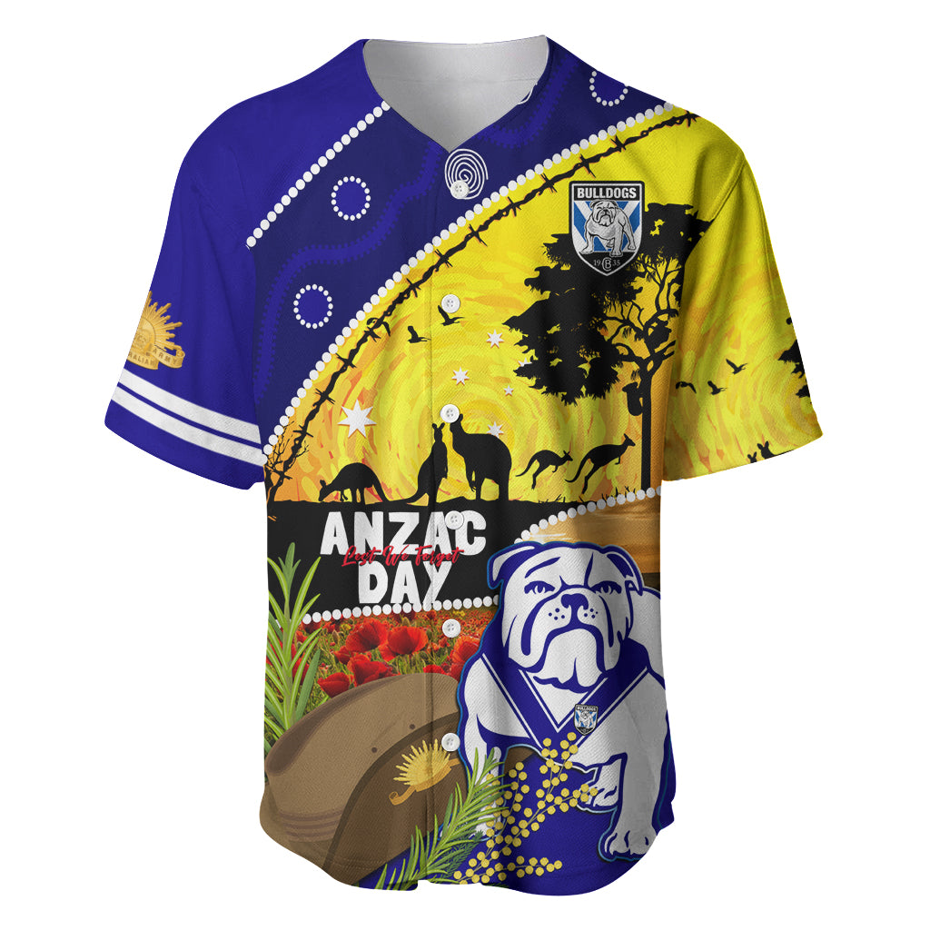 Bulldogs ANZAC Day Baseball Jersey Rosemary Starring Night Style