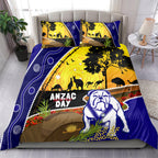 Bulldogs ANZAC Day Bedding Set Rosemary Starring Night Style