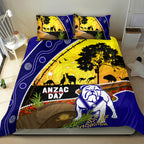 Bulldogs ANZAC Day Bedding Set Rosemary Starring Night Style