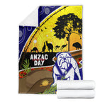Bulldogs ANZAC Day Blanket Rosemary Starring Night Style