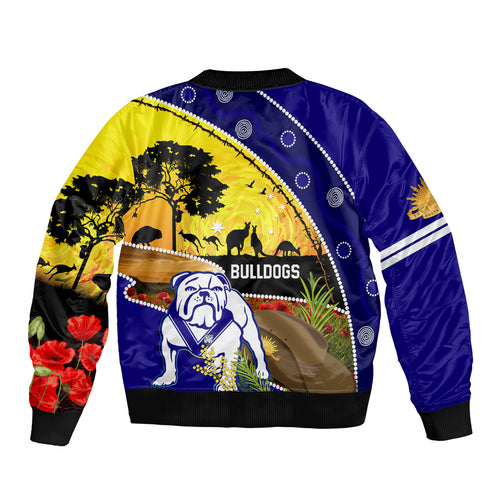 Bulldogs ANZAC Day Bomber Jacket Rosemary Starring Night Style