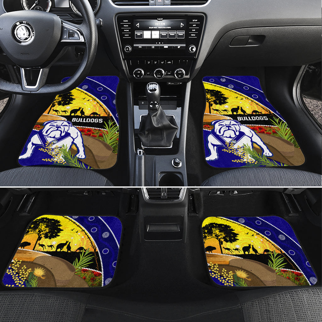 Bulldogs ANZAC Day Car Mats Rosemary Starring Night Style