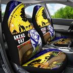 Bulldogs ANZAC Day Car Seat Cover Rosemary Starring Night Style