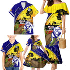 Bulldogs ANZAC Day Family Matching Mermaid Dress and Hawaiian Shirt Rosemary Starring Night Style