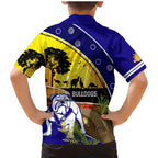 Bulldogs ANZAC Day Family Matching Mermaid Dress and Hawaiian Shirt Rosemary Starring Night Style