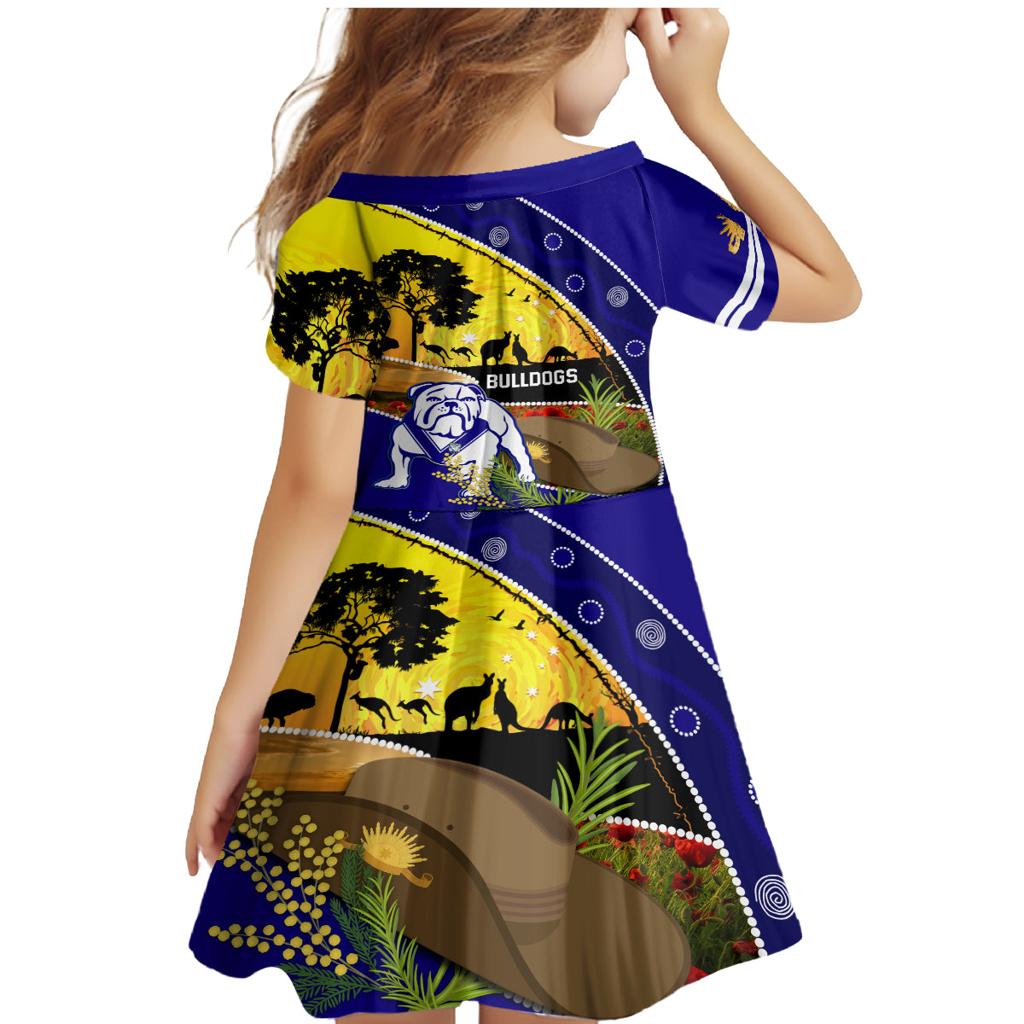 Bulldogs ANZAC Day Family Matching Mermaid Dress and Hawaiian Shirt Rosemary Starring Night Style