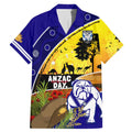 Bulldogs ANZAC Day Family Matching Mermaid Dress and Hawaiian Shirt Rosemary Starring Night Style