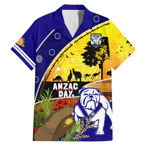 Bulldogs ANZAC Day Family Matching Mermaid Dress and Hawaiian Shirt Rosemary Starring Night Style