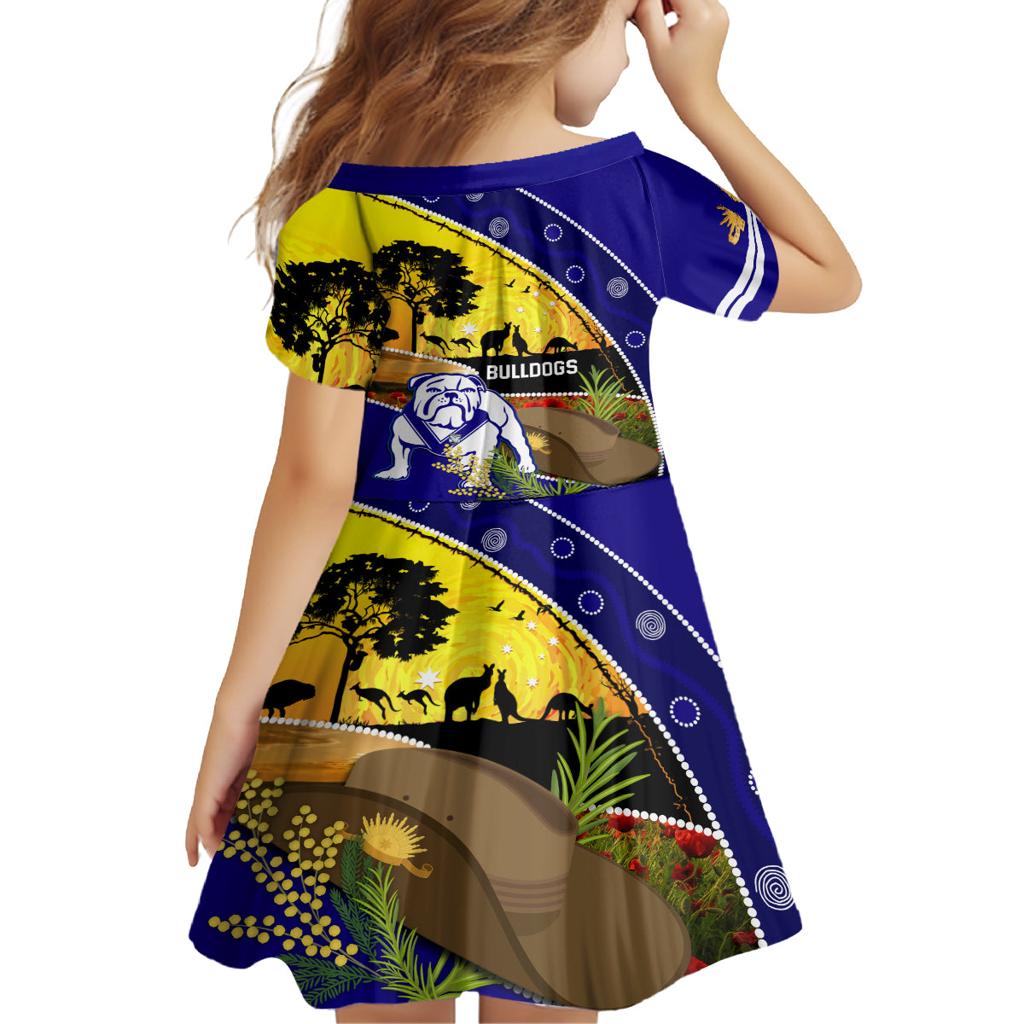 Bulldogs ANZAC Day Family Matching Off Shoulder Maxi Dress and Hawaiian Shirt Rosemary Starring Night Style