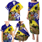 Bulldogs ANZAC Day Family Matching Puletasi and Hawaiian Shirt Rosemary Starring Night Style