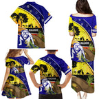 Bulldogs ANZAC Day Family Matching Puletasi and Hawaiian Shirt Rosemary Starring Night Style