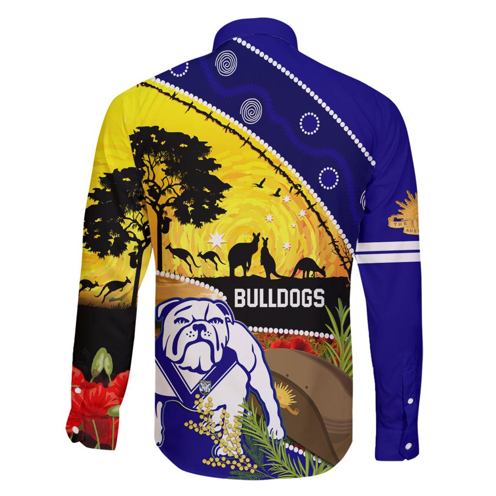 Bulldogs ANZAC Day Family Matching Puletasi and Hawaiian Shirt Rosemary Starring Night Style
