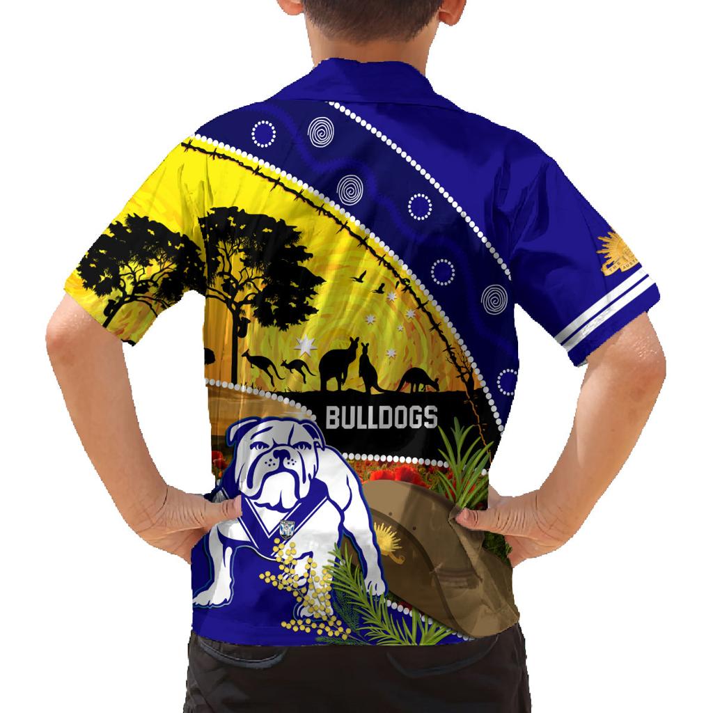Bulldogs ANZAC Day Family Matching Tank Maxi Dress and Hawaiian Shirt Rosemary Starring Night Style