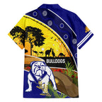 Bulldogs ANZAC Day Family Matching Tank Maxi Dress and Hawaiian Shirt Rosemary Starring Night Style