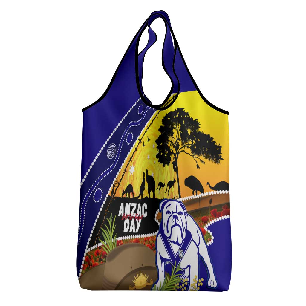 Bulldogs ANZAC Day Grocery Bag Rosemary Starring Night Style