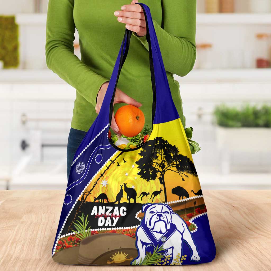Bulldogs ANZAC Day Grocery Bag Rosemary Starring Night Style