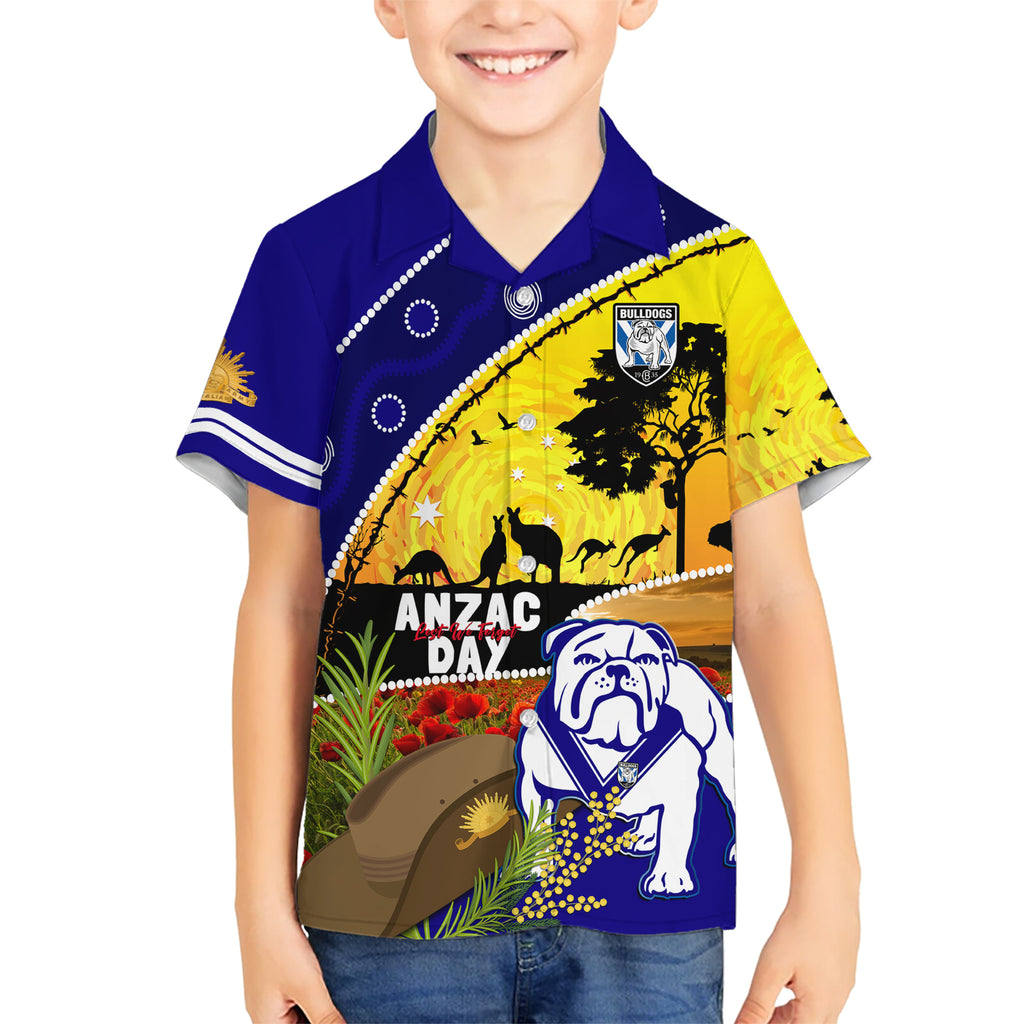Bulldogs ANZAC Day Hawaiian Shirt Rosemary Starring Night Style