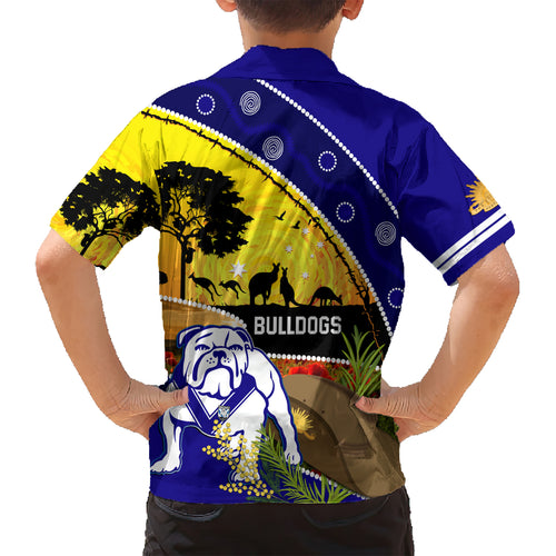 Bulldogs ANZAC Day Hawaiian Shirt Rosemary Starring Night Style