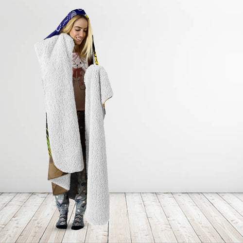 Bulldogs ANZAC Day Hooded Blanket Rosemary Starring Night Style