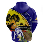 Bulldogs ANZAC Day Hoodie Rosemary Starring Night Style