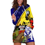 Bulldogs ANZAC Day Hoodie Dress Rosemary Starring Night Style
