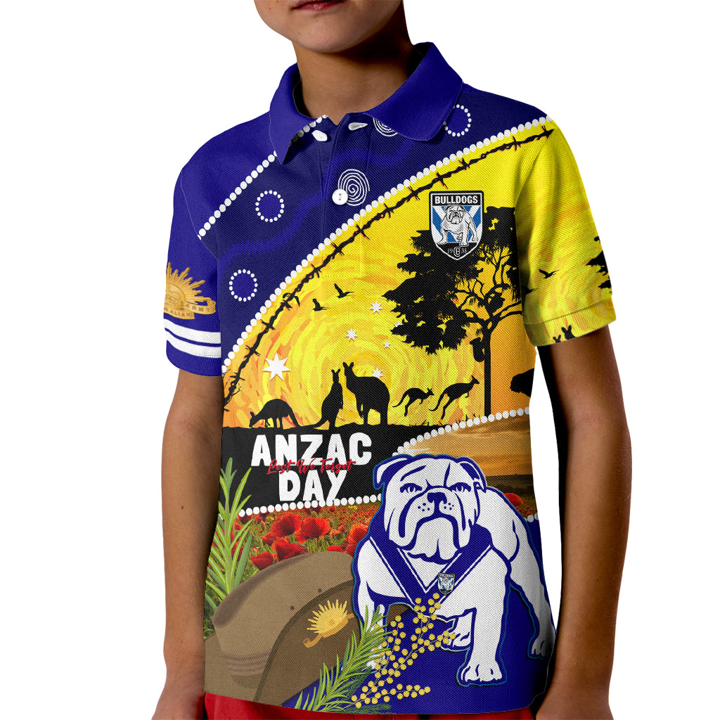 Bulldogs ANZAC Day Kid Polo Shirt Rosemary Starring Night Style