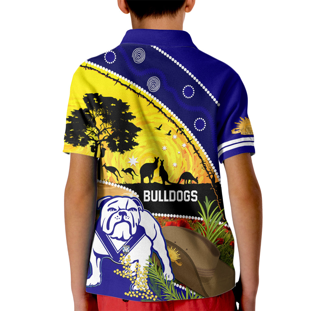 Bulldogs ANZAC Day Kid Polo Shirt Rosemary Starring Night Style