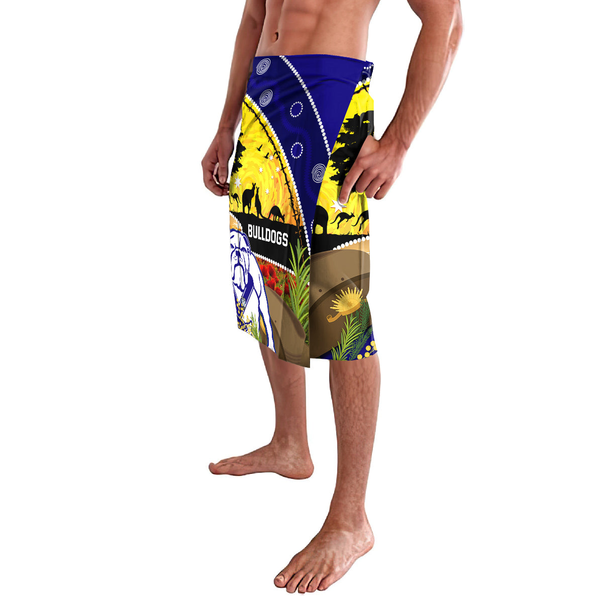 Bulldogs ANZAC Day Lavalava Rosemary Starring Night Style