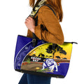 Bulldogs ANZAC Day Leather Tote Bag Rosemary Starring Night Style