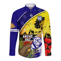 Bulldogs ANZAC Day Long Sleeve Button Shirt Rosemary Starring Night Style
