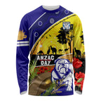 Bulldogs ANZAC Day Long Sleeve Shirt Rosemary Starring Night Style